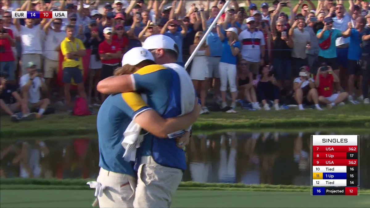 Europe set to win Ryder Cup as Tommy Fleetwood goes 2up with two play against Fowler! 🏆🇪🇺