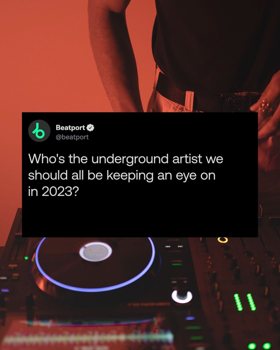 Who's the underground artist we should all be keeping an eye on in 2023? 🕵️‍♂️