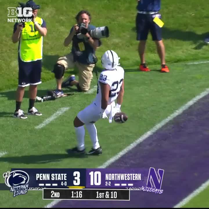 ⚪ Passing TD ⚪ Rushing TD ⚪ Receiving TD Trey Potts is just the fourth Big Ten Conference RB this century to record all three through the first five games of a season. ✍️ Trey Potts x Penn State Football #B1Gstats