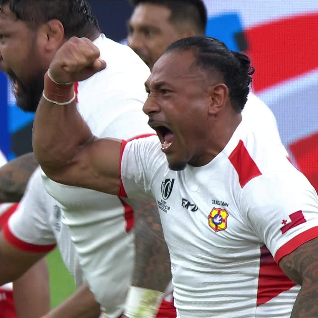 This is special from Tonga! ๐น๐ด #RWC2023 | #RSAvTGA