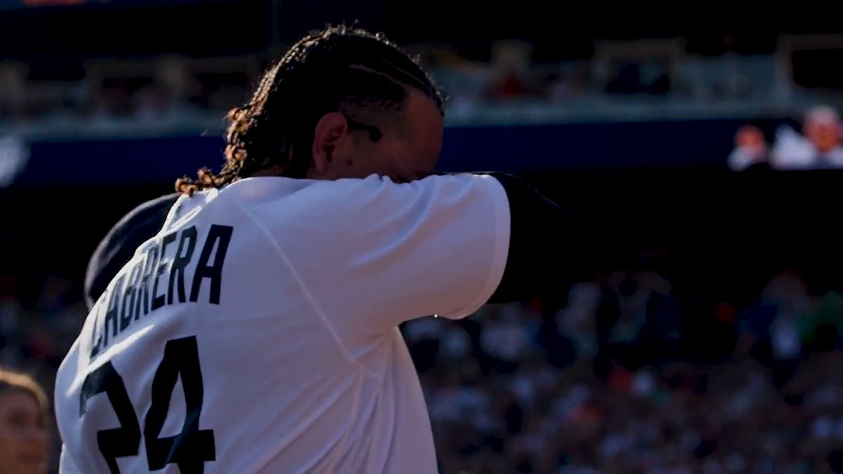 There IS crying in baseball. #GraciasMiggy