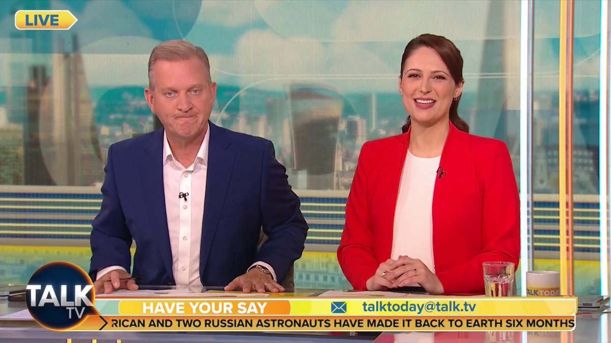 "Good morning everybody." After weeks of rehearsals TalkTV's new breakfast show Talk Today is here. 📺Sky (522), Virgin Media (606), Freeview (237).