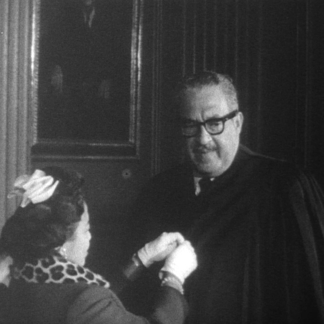 Thurgood Marshall, LDF's founder, and the first Black Justice, was sworn into the Supreme Court #OTD in 1967. His visionary legal work at the Legal Defense Fund was an unrivaled contribution to the Civil Rights Movement and helped change the arc of American history forever.