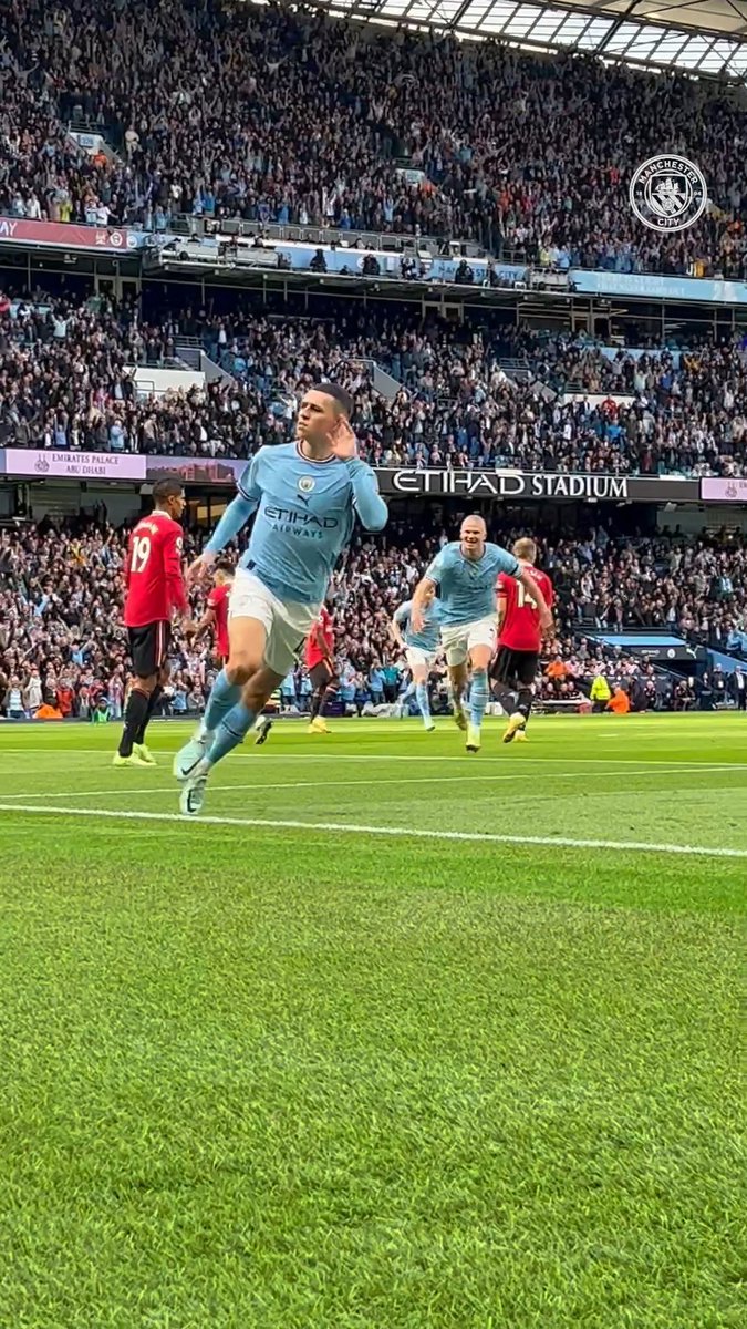 Derby day PASSION! 😤 Phil Foden's opener a year ago today! 👊
