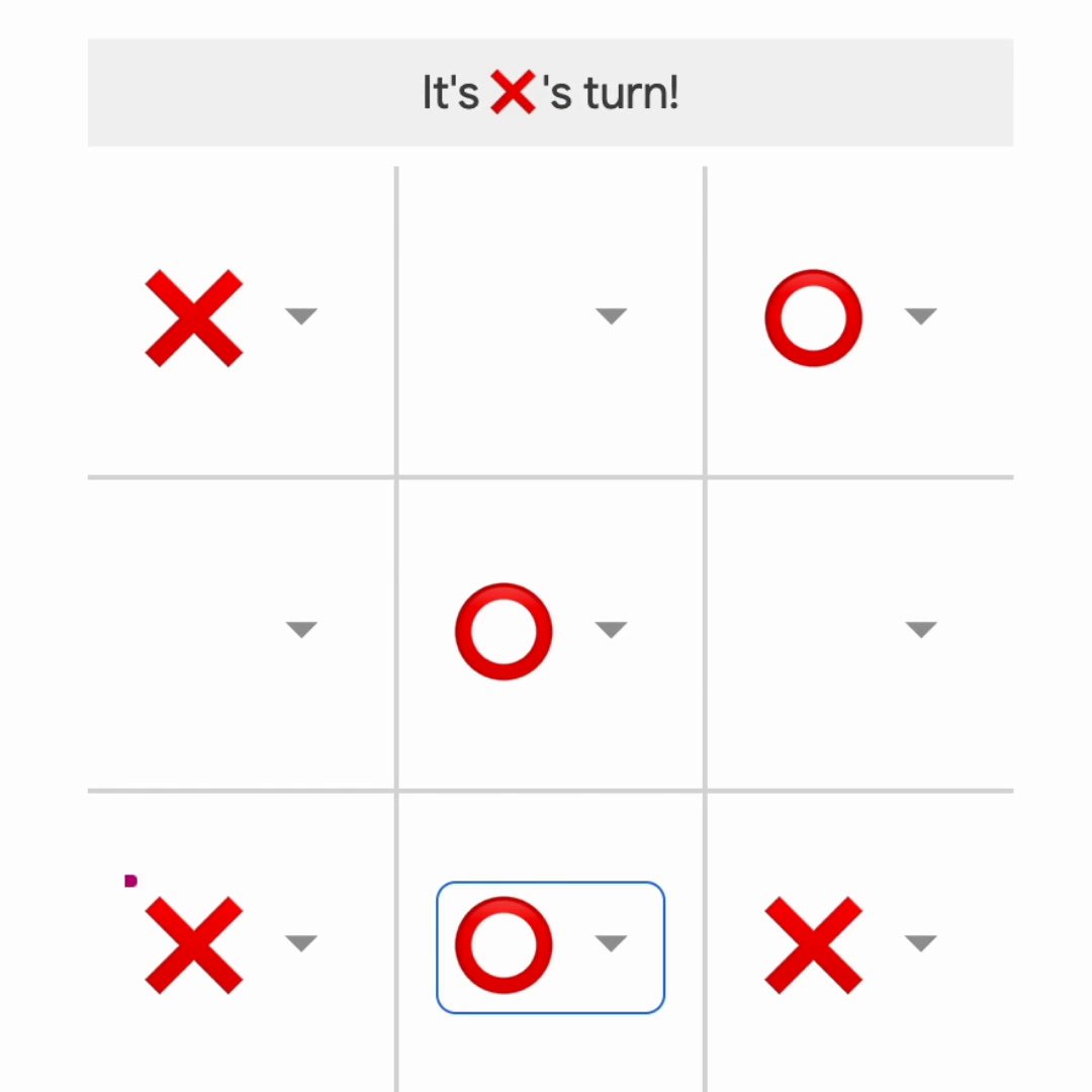 Collaborating with your team doesn’t always have to mean business! Use smart chips in #GoogleDocs to play tic tac toe with you teammates. ❌ ⭕️ →