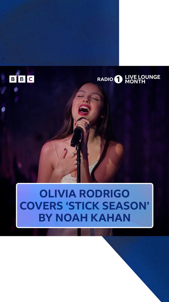 this cover was EVERYTHING 🫶 olivia’s livies 🩷 hear Olivia Rodrigo's version of Noah Kahan's 'stick season' on BBC Sounds 🍂