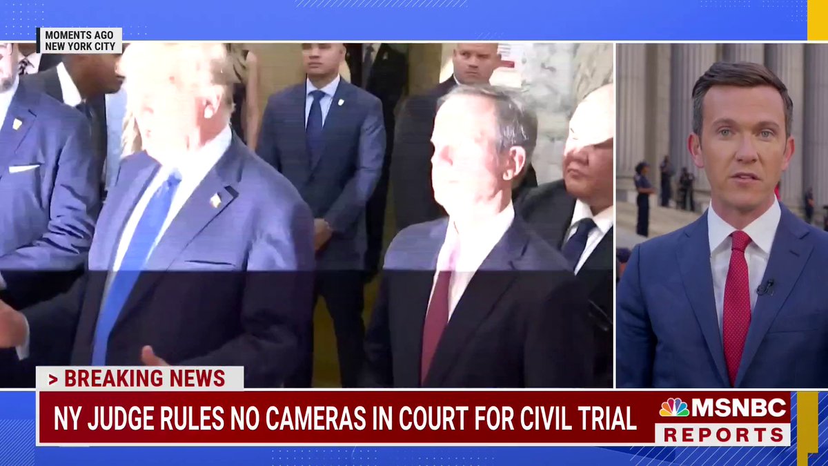 A first look at Trump inside the court room as the $250 million civil fraud trial against him in New York begins.