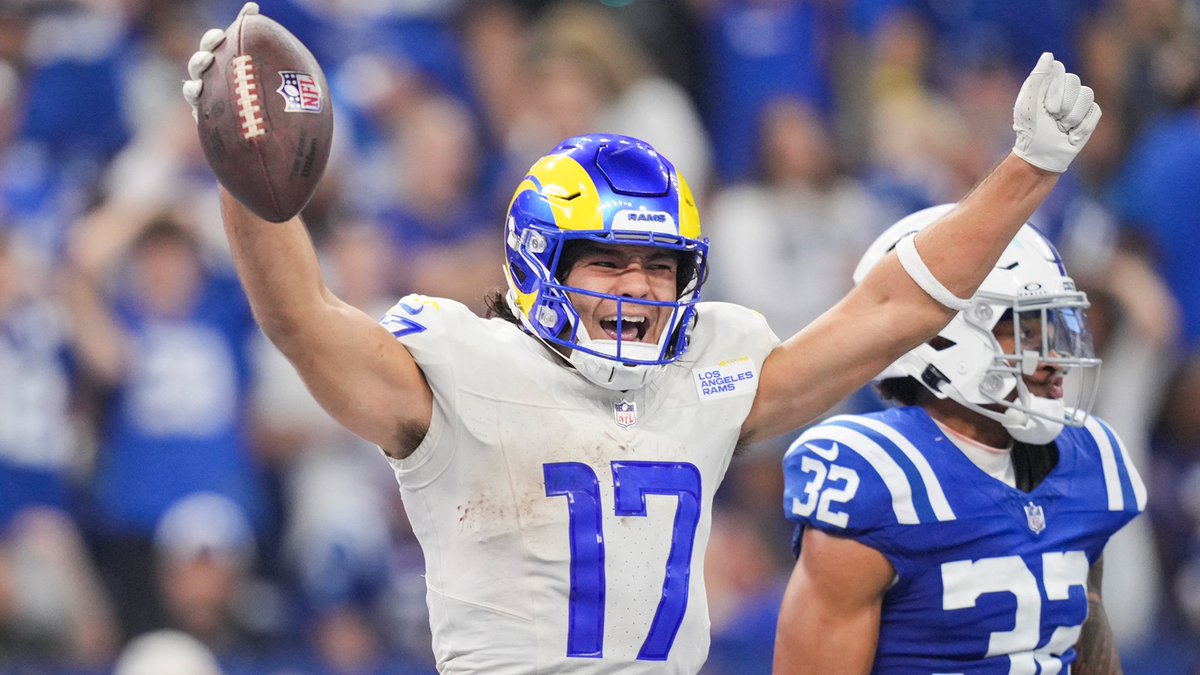 🐏 9 catches 🐏 163 receiving yards 🐏 1st NFL TD (game-winner) 🐏 Most catches for a player in his first 4 career games (39) Puka Nacua is unreal 😳 @ramsnfl