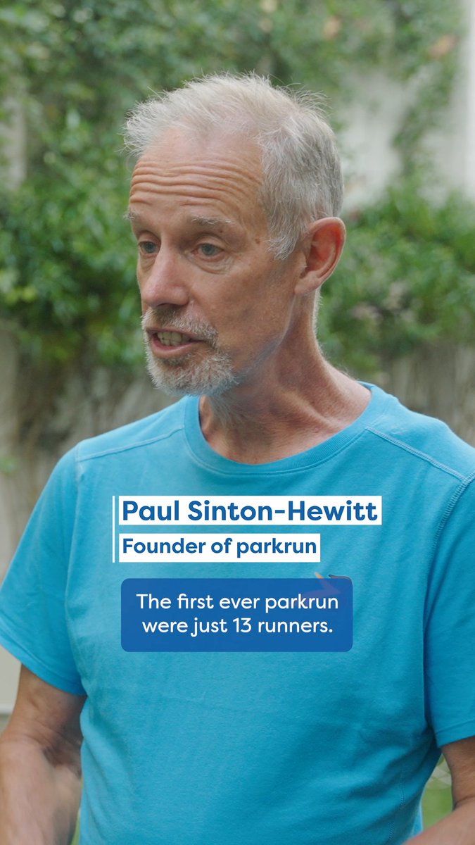 Today marks 19 years of Saturday morning walks and runs 🎉🎈 Paul Sinton-Hewitt, the founder of parkrun, describes the early stages of parkrun with only 13 runners, before it became the global success that it is today! Proving we must all walk before we can run 🏃