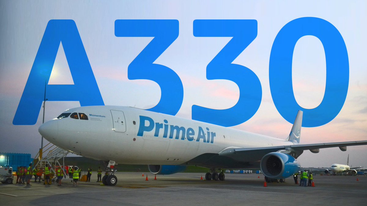 Taking off in a city near you. 🛫 Introducing #AmazonAir’s new A330!! It's the first of its kind in our fleet and will help us deliver more packages with less flights, which means customers get their orders that much faster. 🙌 📦 Woot woot!