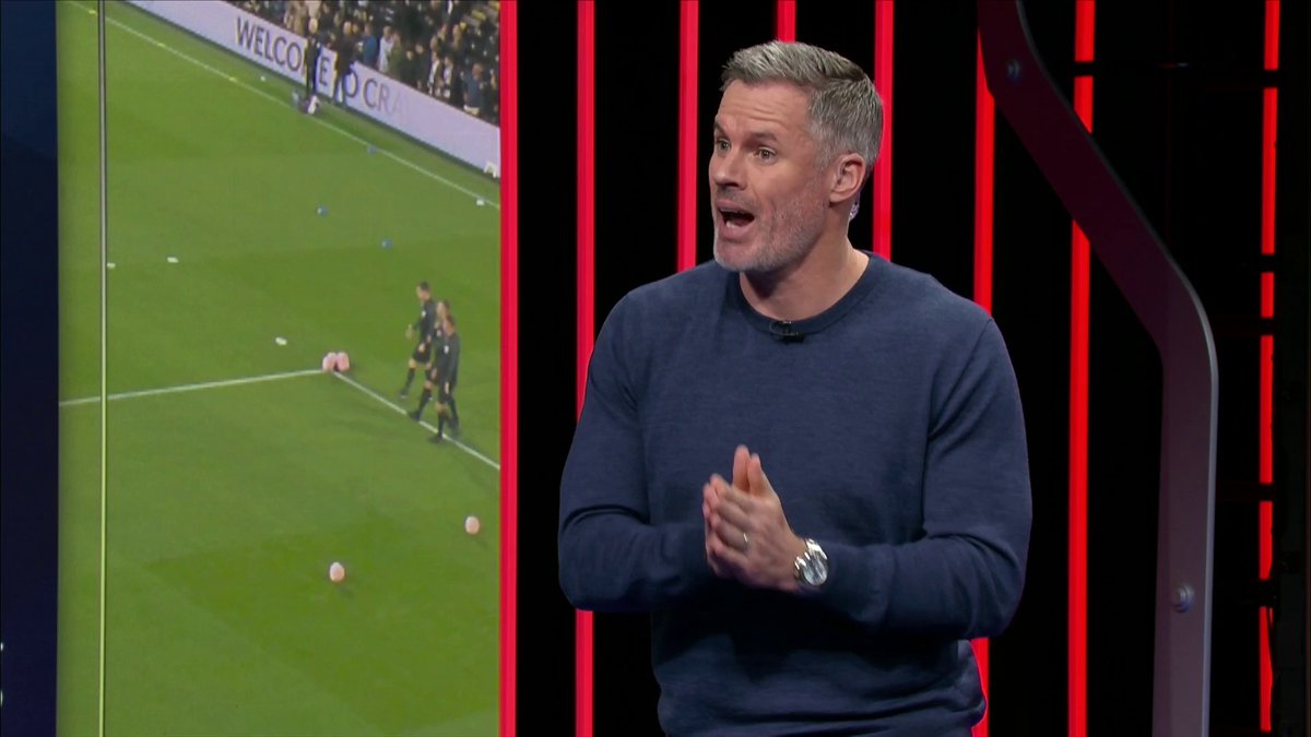 "I do feel like this is a crisis point for VAR" Jamie Carragher gives his honest opinion on the controversial decision to disallow Luis Díaz's goal against Tottenham 👇