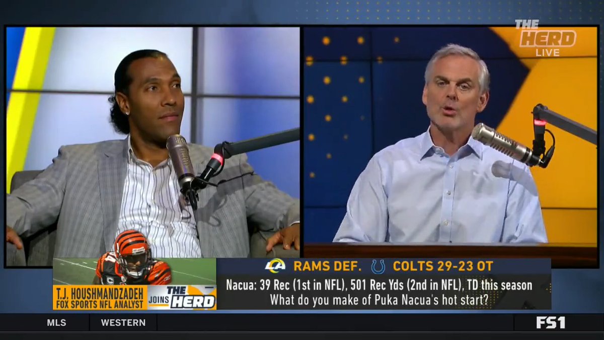 "I would give up T.J. Watt. I would give up George Pickens. I would give up two first round picks, not three." — T.J. Houshmandzadeh on Colin Cowherd's trade idea for Caleb Williams