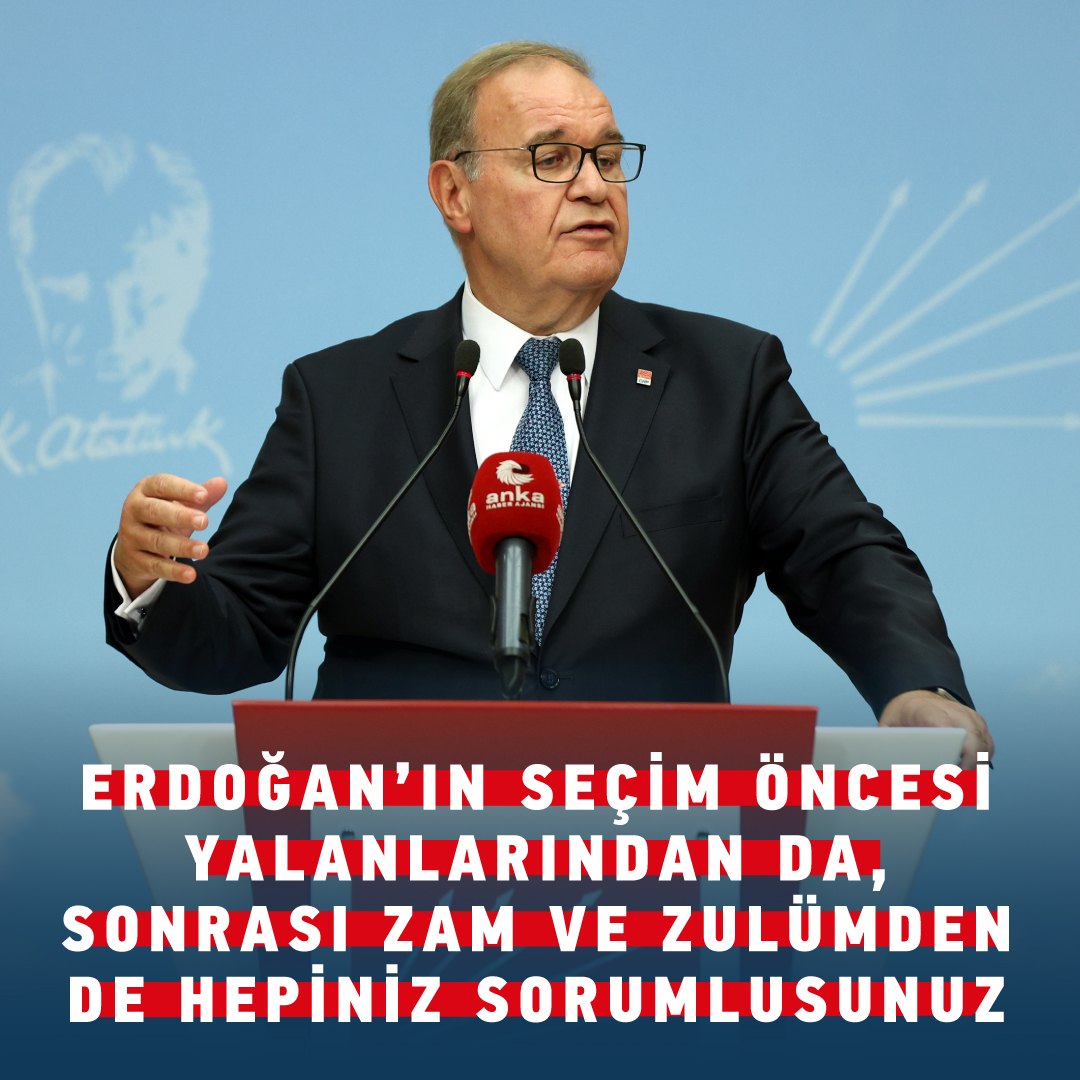 Parti Sözcümüz Faik Öztrak: “Siyasette kuraldır, nerede soyunduysan orada giyineceksin. Şimdi mızıldanıp duranlar da, seçimden sonra sırra kadem basanlar da dahil, hepiniz oradaydınız! Erdoğan’ın seçim öncesi yalanlarından da, sonrası zam ve zulümden de hepiniz sorumlusunuz."
