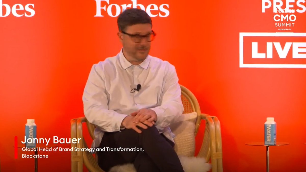 "Brand is a value creator and a blueprint for all a company can be." Jonny Bauer, global head of brand strategy and transformation at Blackstone, spoke about the evolution of brand-building at the 2023 #ForbesCMO Summit.