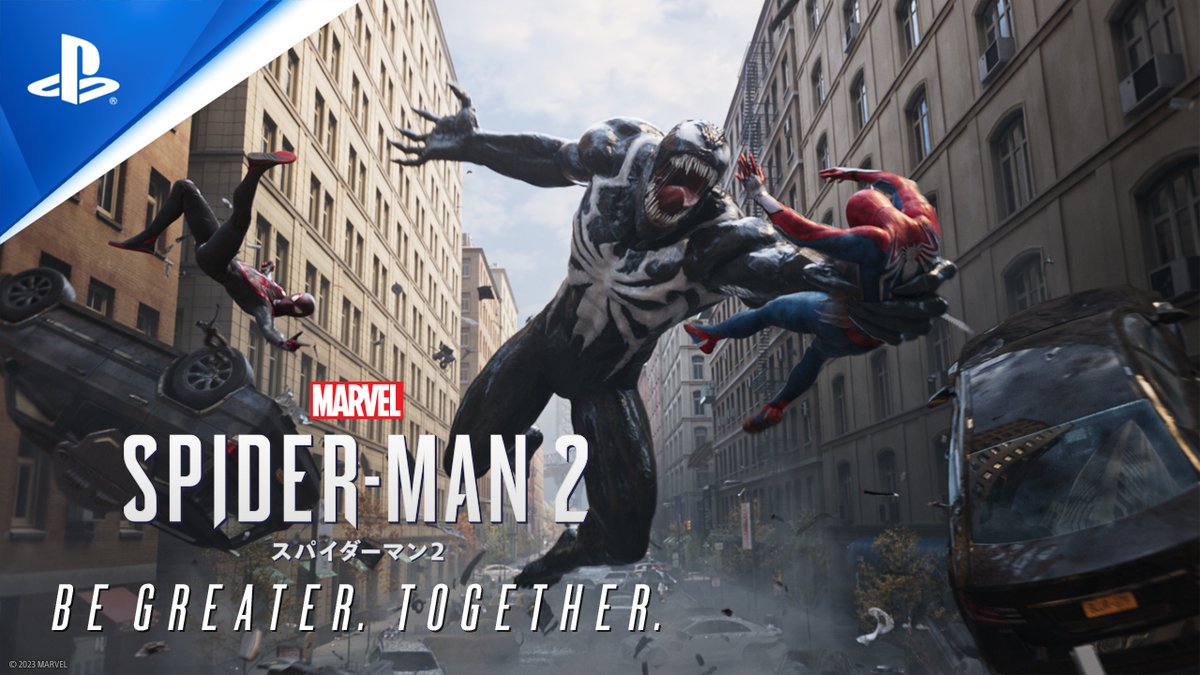 ピーターとマイルズはそれぞれの想いを胸に最強の敵に立ち向かう……PS5®『Marvel's Spider-Man 2』新トレーラー公開! 10月20日(金)、仲間との絆が試される。Be Greater. Together.