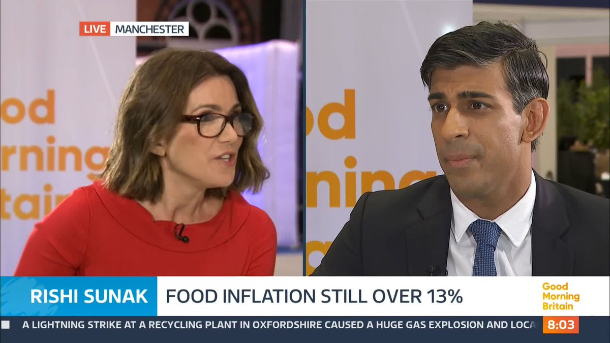 'You don't understand that sort of challenge do you?' Susanna Reid questions Prime Minister Rishi Sunak on whether he can understand the cost of living struggle happening around the country, as people decide between heating and eating.
