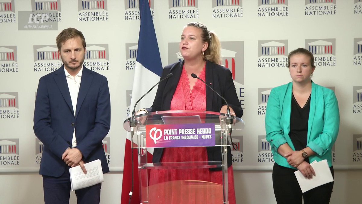 .Mathilde Panot (LFI) annonce que son groupe "a saisi la cour européenne des droits de l'Homme" pour contester des sanctions infligées à ses membres, citant notamment celle reçue par Thomas Portes ou celle infligée pour avoir brandi des pancartes dans l'hémicycle. #DirectAN