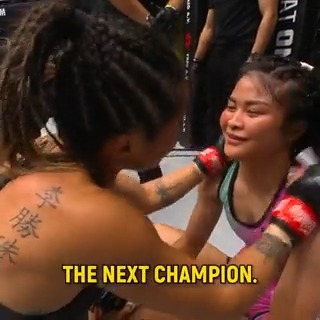 A prophecy foretold? 😳 Angela Lee Pucci #ONEFightNight14