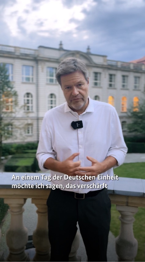 Ein paar Gedanken vom Bundesminister und Vizekanzler #RobertHabeck zum heutigen Tag der Deutschen Einheit. #tdeHH23 #horizonteöffnen #TagDerDeutschenEinheit