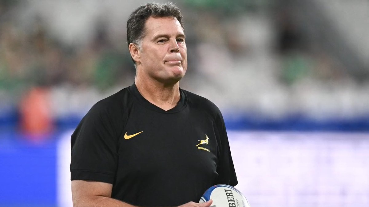 "You could have just beaten us by 8 points if you wanted to...but you couldn't do it, Rassie, could you?" 😏☘ Following on from Rassie Erasmus's humble comments, Ger had a quick look at said quotes on OTB Breakfast this morning. 🍿 🏉