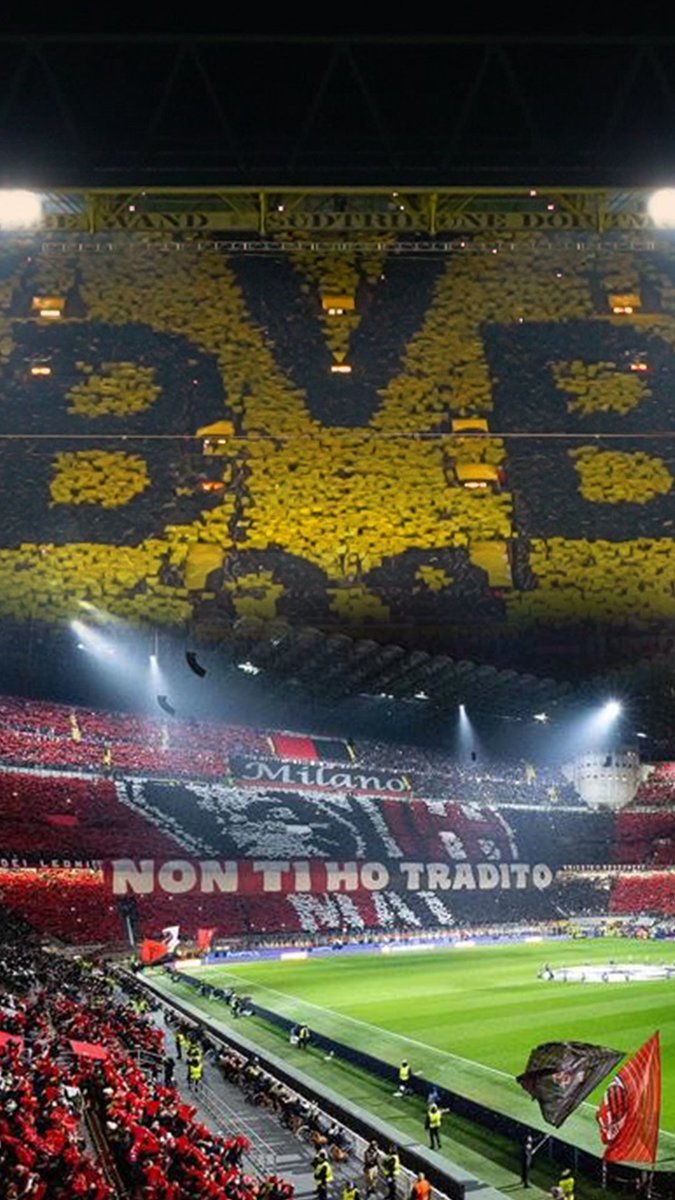 Football is about the fans ❤️⚽ #SempreMilan #BVBACM #UCL | Borussia Dortmund