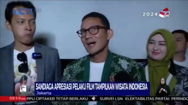Menparekraf Sandiaga Uno menyaksikan film Air Mata di Ujung Sajadah yang saat ini tengah menjadi perbincangan hangat. Nonton bareng Sandiaga ini untuk mengkampanyekan nonton aman sekaligus mempercepatan industri perfilman nasional. RYN #SeputariNews #SandiagaUno #Film