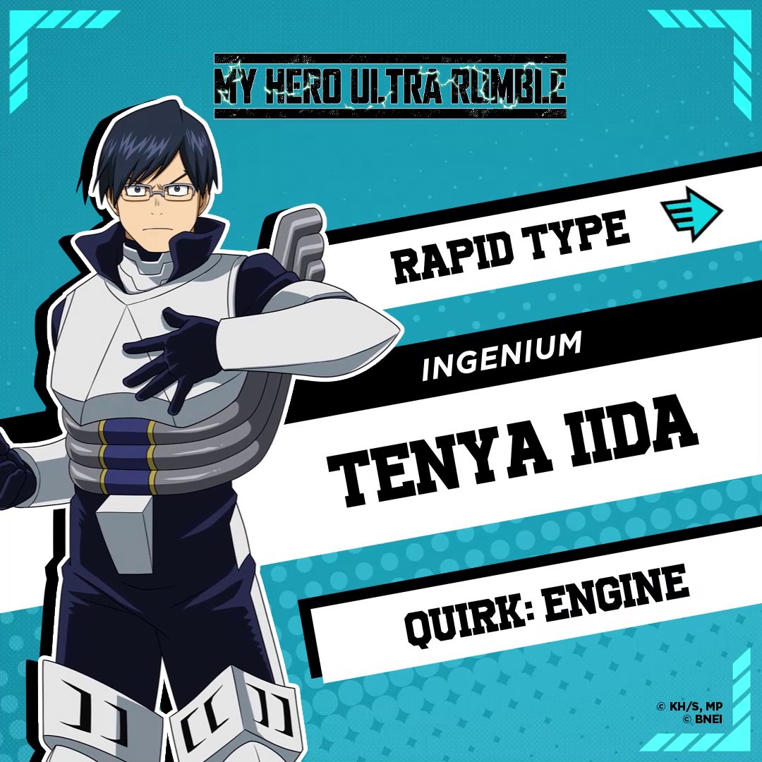Class Representative for Class 1-A: Tenya Iida! Turbo Hero: Ingenium - ready for duty🦿! #MHUR