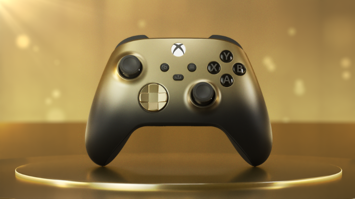 Good as gold. Pre-order your Xbox Wireless Controller – Gold Shadow Special Edition today: