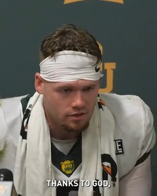 “You know, it’s a blessing. Thanks to God, I give all the glory to Him. We’ve been through a lot as team, and I just want to lift God up. He’s blessed me with so many opportunities and this is one of them.” - @Bshapen #SicEm | #PersonOverPlayer