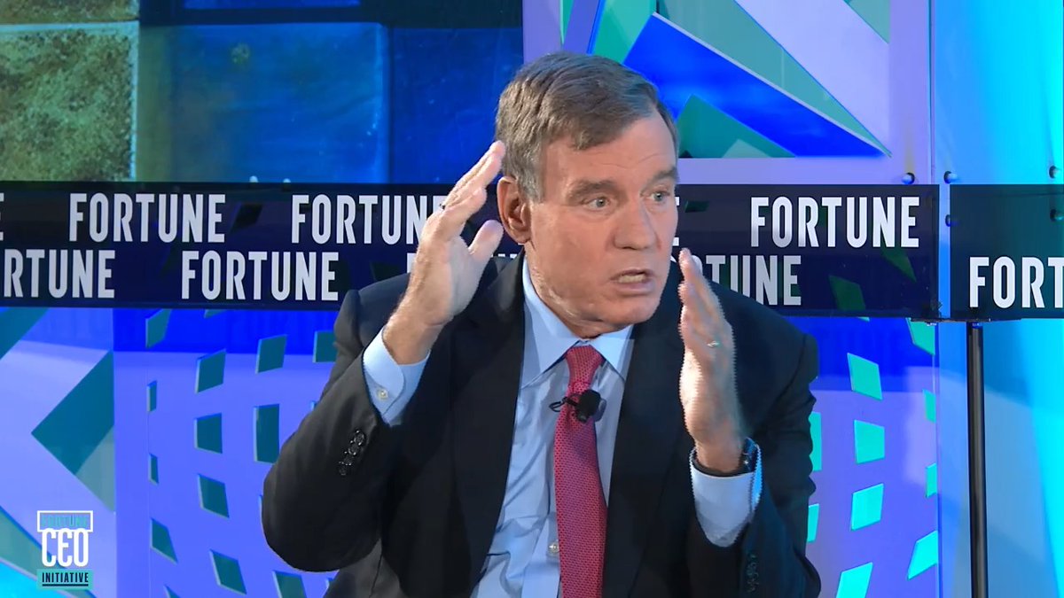 “I can’t decide right now whether we are seeing a play out of The Hunger Games or the battle of the Kens from the Barbie movie,” Sen. Mark Warner says of efforts to oust House Speaker Kevin McCarthy. #CEOinitiative |