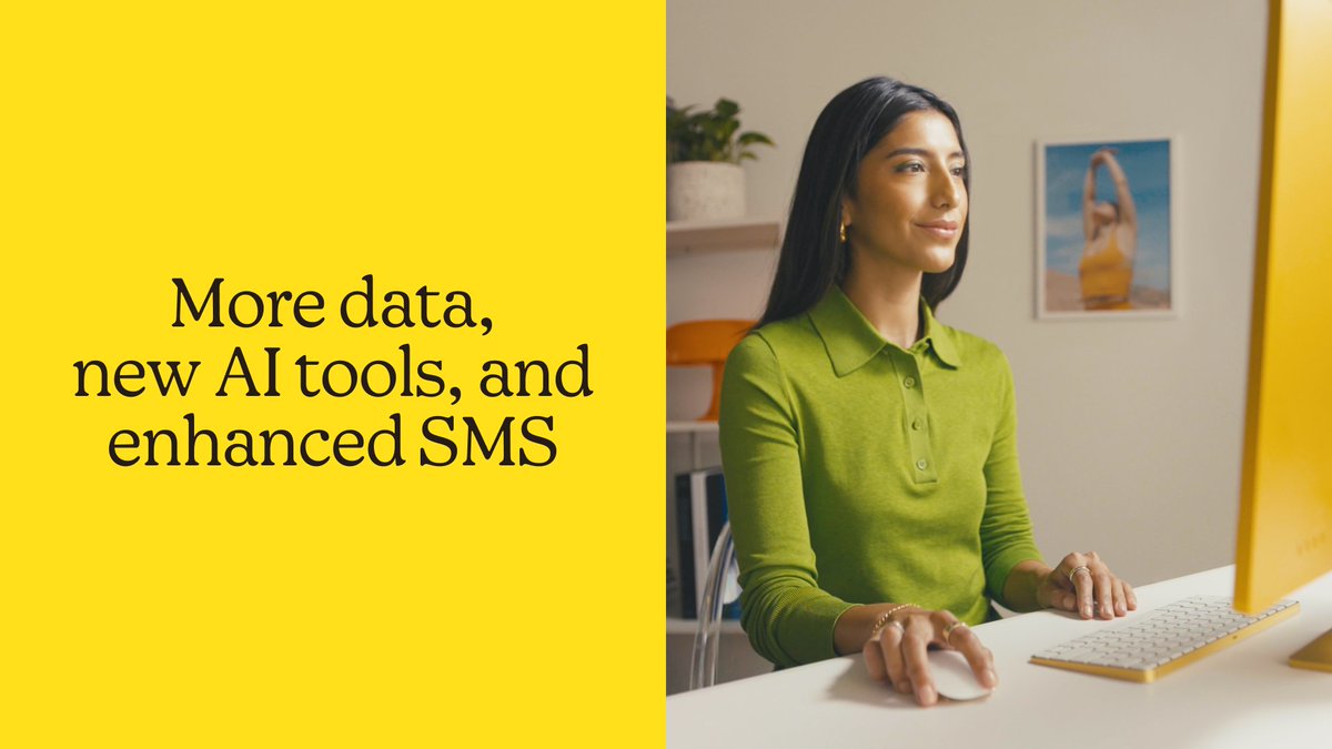 New integrations. An AI growth assistant. Enhanced SMS tools. With our new features, you can collect more data and give customers a tailored experience. Discover the ways we’re helping you make your marketing more personal: