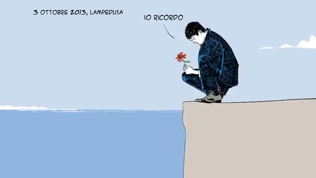 Io ricordo. Io no. Mauro Biani per #ilcavalloelatorre #lampedusa