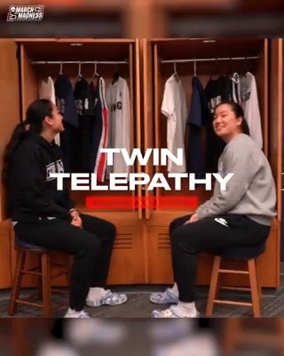 When your twin telepathic connection is so strong 💯 👯♀️ Truong Twins #NCAAWBB x Gonzaga Women's Basketball