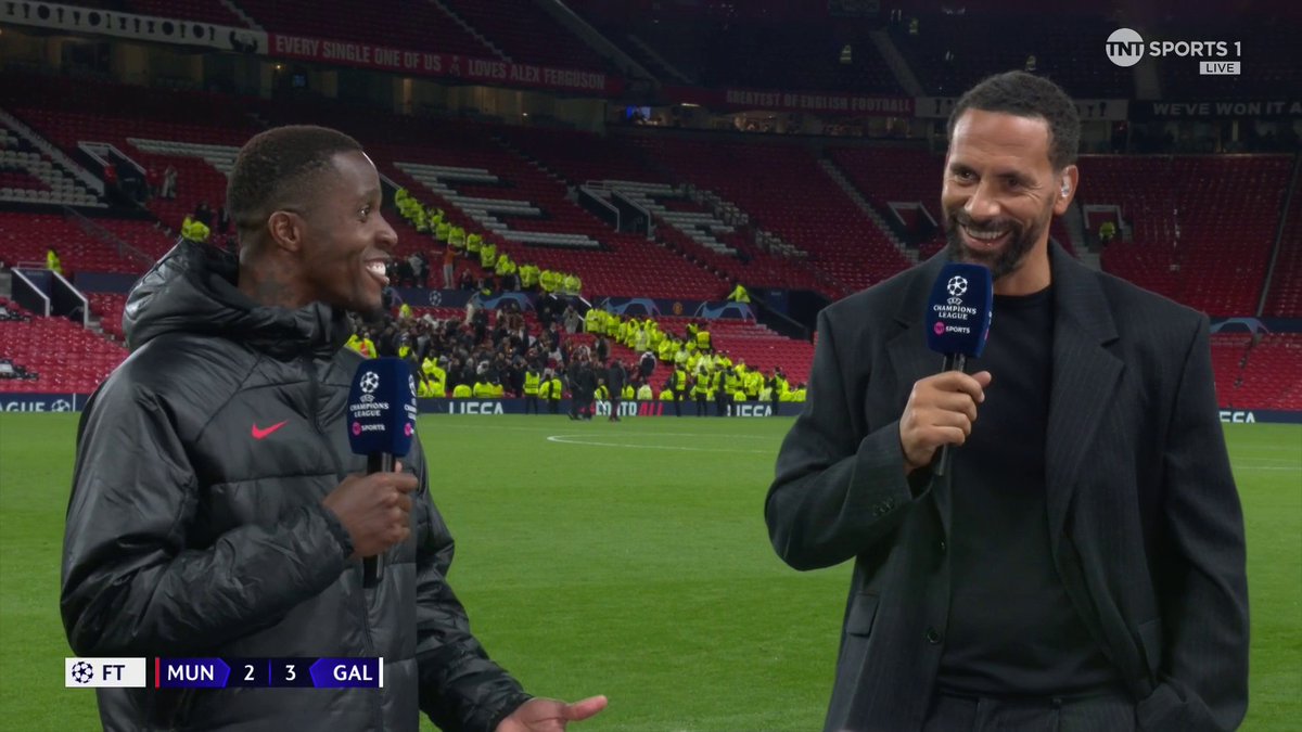 Wilfried Zaha, maçtan sonra TNTSports canlı yayınına katıldı. #UCL #MANUvGS