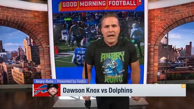 😡 𝐊𝐍𝐎𝐗'𝐃 𝐔𝐏. 😡 The Week 4 scepter belongs to Dawson Knox!! 📺: Good Morning Football