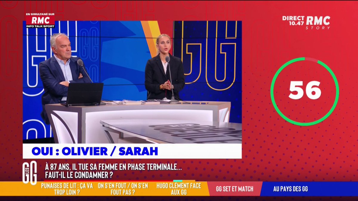 🎾 #GGSM : 👮 Faut-il condamner l’homme qui a tué sa femme en phase terminale ? 👉 La minute GGSM ! 💥 📢 Sarah Saldmann : "Il faut le condamner, sinon on laisse la porte ouverte à toutes les dérives !" #GGRMC