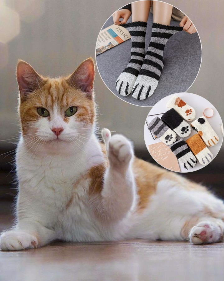 A Christmas gift that is more meaningful than texting! This is the super cute cat claw socks that young fashion person are wearing now 🛒GET YOURS👉