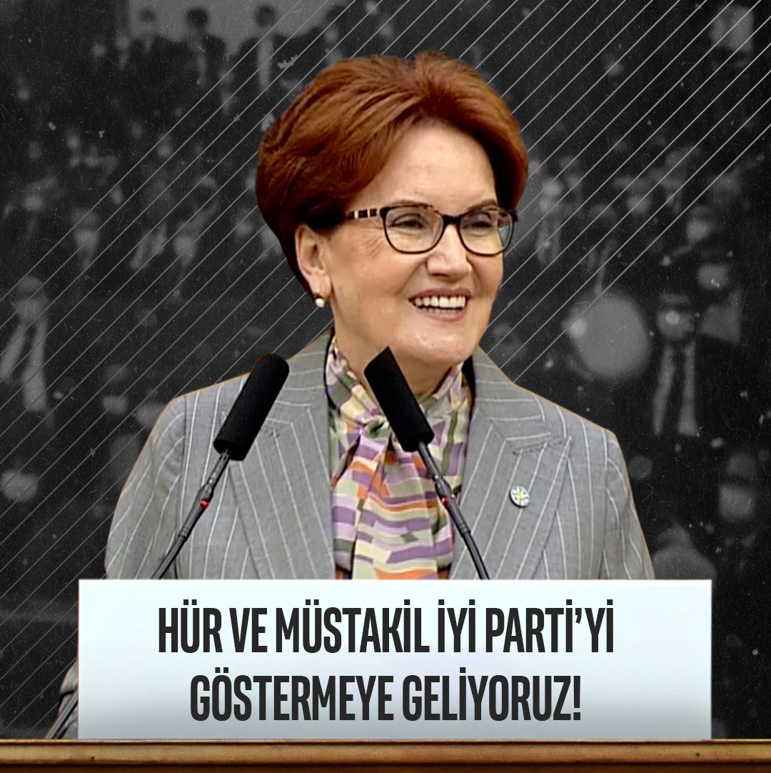 Türk Milleti'ne hak ettiği gibi bir seçenek sunmak için; Hür ve müstakil İYİ Parti'yi göstermeye geliyoruz!