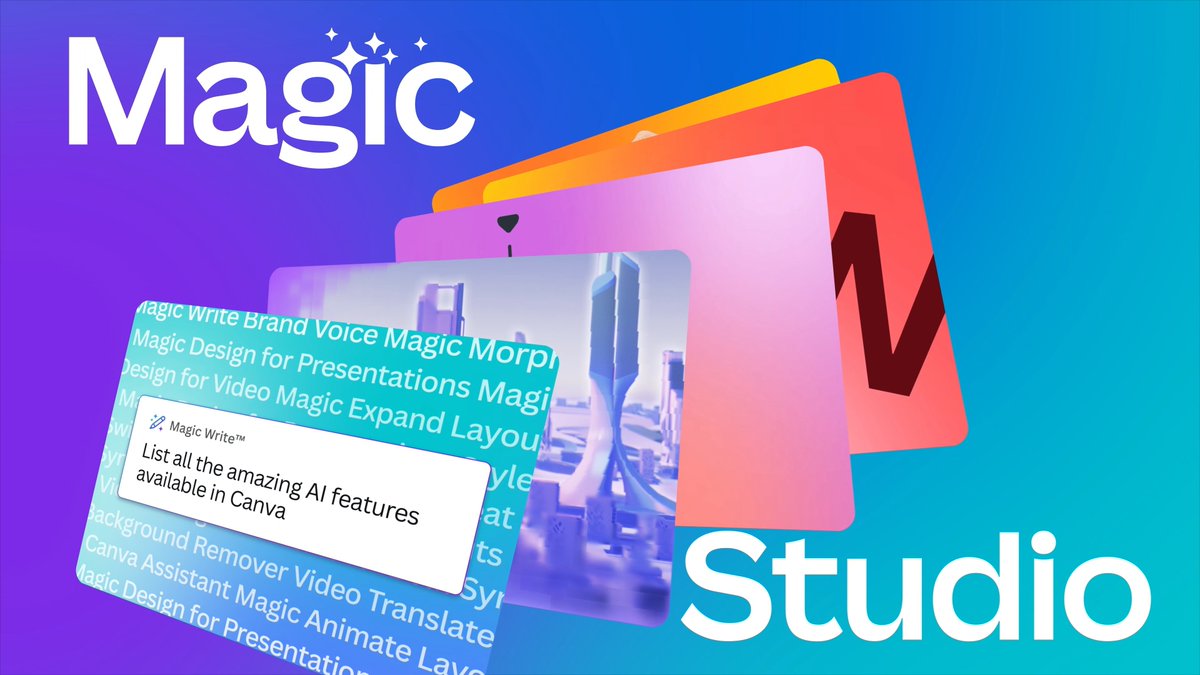 Meet Magic Studio. Supercharge your workflow with all the power of AI, all in one place. Which feature are you most excited to try? Let us know in the comments.