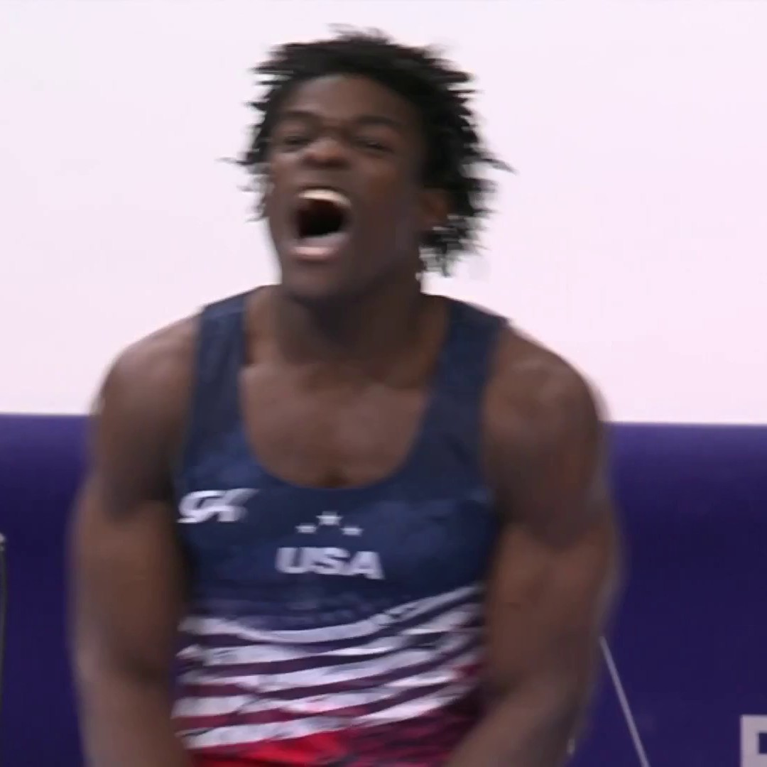Fred Richard helps #TeamUSA 🇺🇸 secure its first 💪🏾 World Championship medal 🏅 in 9 years!!! What a moment ❣️🤸🏿♂️#gymnastics #blackboyjoy #Antwerp2023 #WorldChampionship