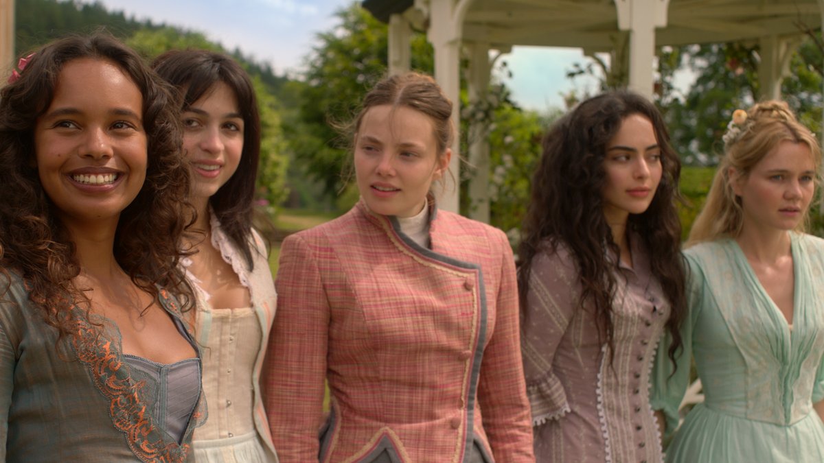 Here’s to corsets, parties, American girls, British boys, sisterhood, secrets, debutantes, love triangles, and breaking all the rules. The Buccaneers premieres November 8.