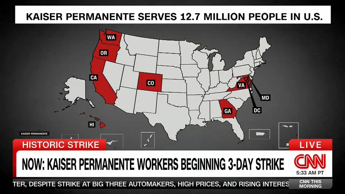 On Wednesday, more than 75,000 unionized employees of Kaiser Permanente, one of the nation’s largest not-for-profit health providers, walked off the job, marking the largest health care worker strike in US history
