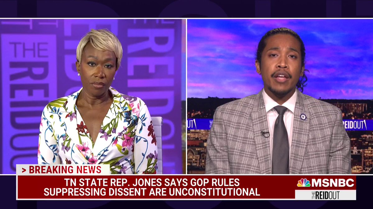 Tennessee St. Rep. Rep. Justin Jones on suing TN House speaker over expulsion: "This is about challenging authoritarianism... It's about absurd, unconstitutional behavior, and illegal behavior from the speaker that should trouble us all." #TheReidOut