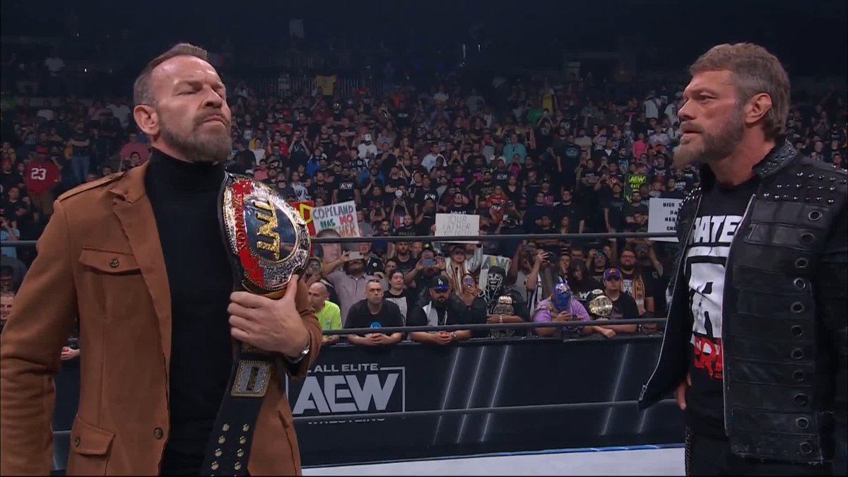 “I’m here- because it’s time!” The “Rated-R Superstar” Adam Copeland tells TNT Christian Cage why he joined #AEW! Watch the 4th Anniversary of #AEWDynamite LIVE on TBS! Yeti Imp | Jay 'Christian' Reso
