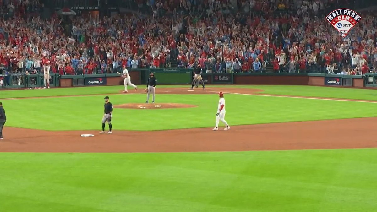 This angle of Bryson Stott's grand slam 🤩 #Postseason | Philadelphia Phillies | NTT #BallparkCam