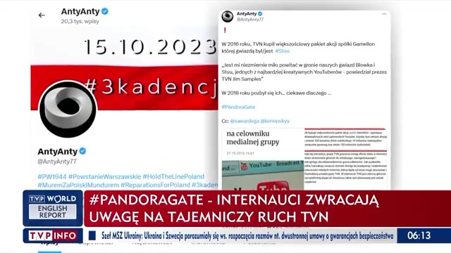 #PandoraGate – internauci zwracają uwagę na tajemniczy ruch TVN #wieszwięcej