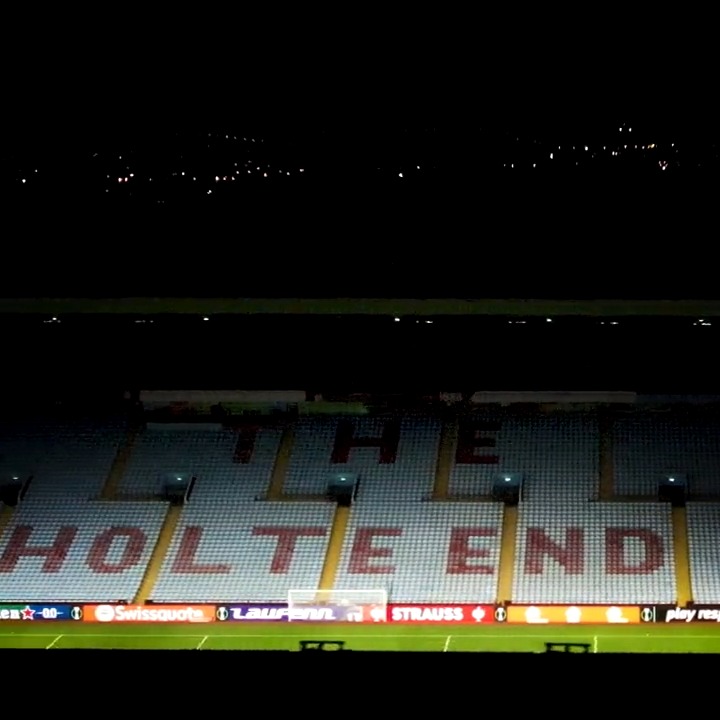 European football is back at Villa Park. 😍