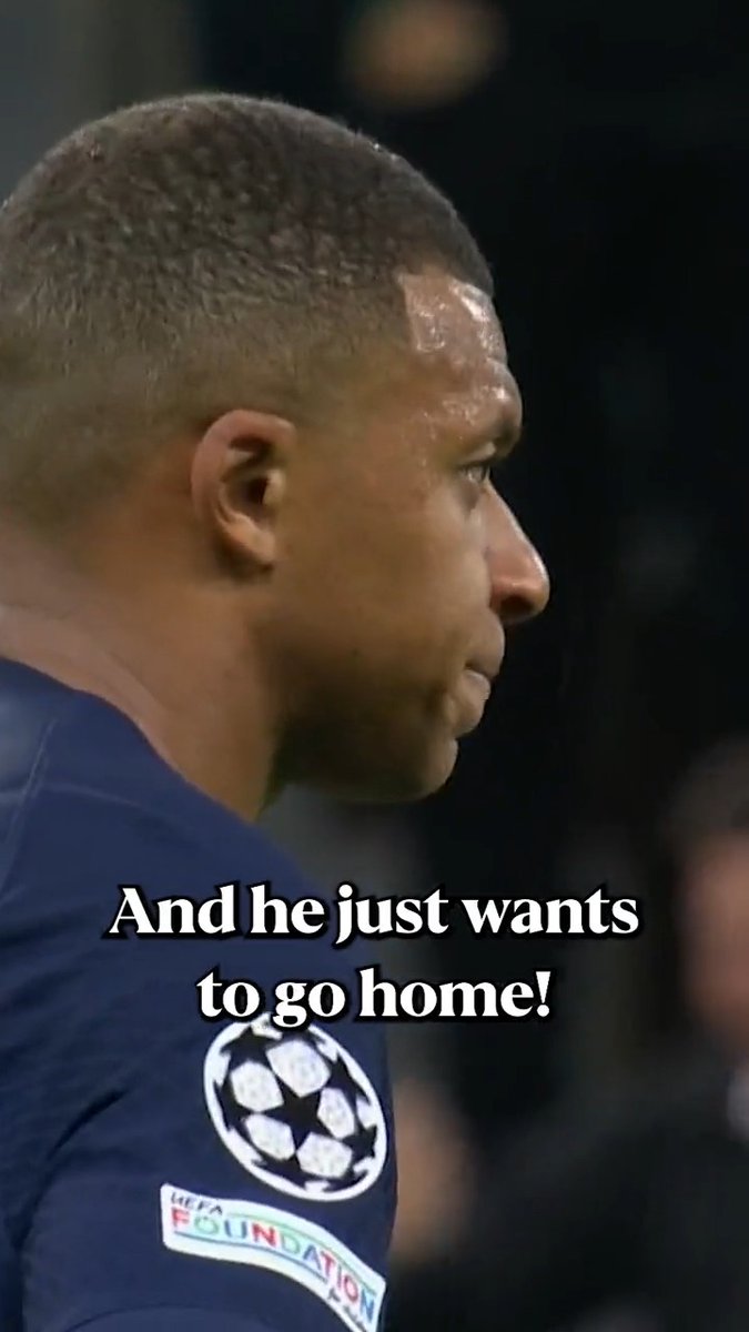 Turns out Kylian Mbappé couldn’t handle the heat in Newcastle 🥵🙃 #UCL