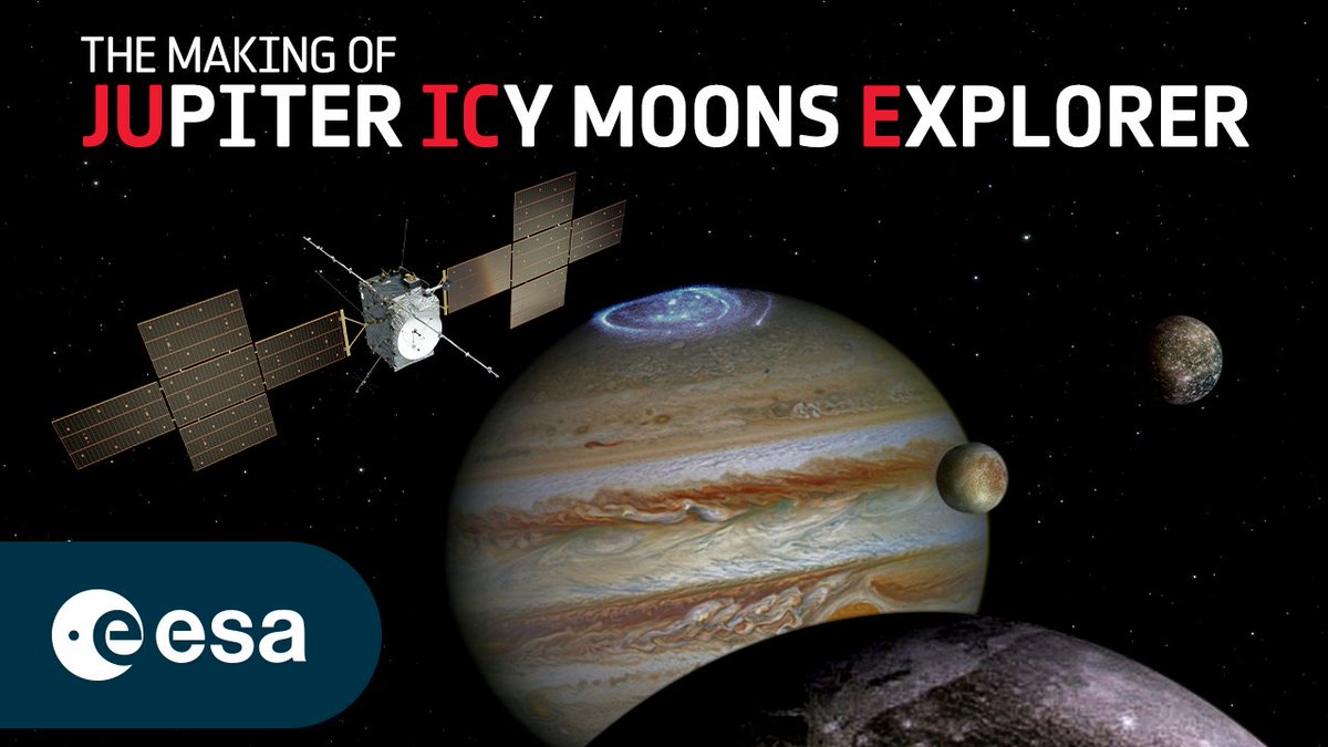 . 🌕. .🛰️ 1⃣ One giant planet 3⃣ Three icy moons 8⃣ An eight-year journey 1⃣ One special spacecraft 🥁 This November go behind the scenes & discover 🎬 'The making of Juice', @ESA's mission to #Jupiter #ESAJuice #TheMakingOfJuice