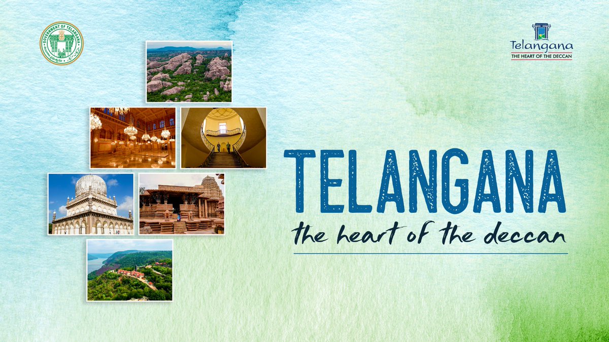 🌟Unveil the mystique of #Telangana, the heart of the Deccan 🌄 Explore Telangana filled with legends and history. 🏛️ Discover ancient beauty and heritage, where stories from centuries past come to life. 🏞️ Visit places that showcase the rich culture, experience spirituality in magnificent architecture, and meet skilled artisans. 🎉 Enjoy vibrant rituals, savour local flavours, and witness the traditions of tribal communities. 🌿 Welcome to Telangana, the heart of the Deccan, where nature's symphony and cultural richness await. 🎥 Watch this video👇 and immerse in Telangana's breathtaking beauty. KTR V Srinivas Goud @tstdcofficial Incredible!ndia #TremendousTelangana